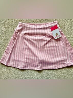 Pink Striped Women's Skort